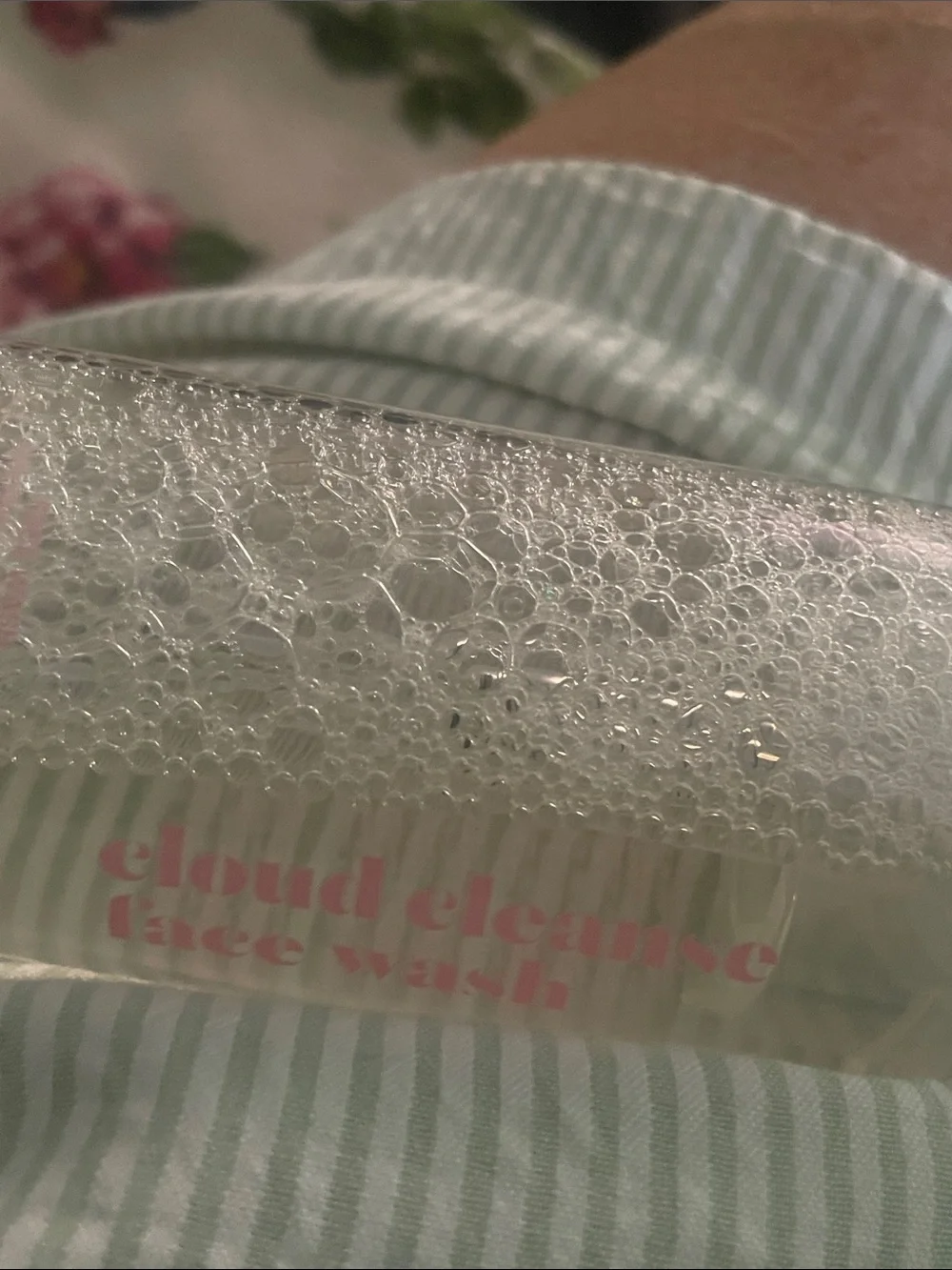 Cloud Cleanse Face Wash - Clear Bottle with Pink Logo